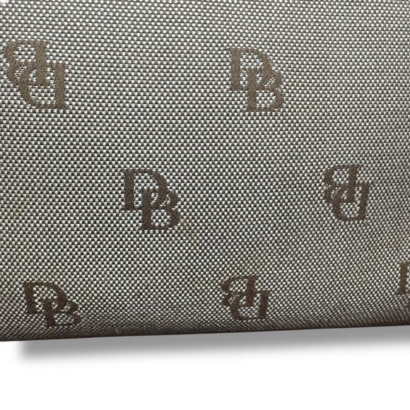 Dooney & Bourke Large Tassel Canvas Tote Bag Beige Brown Y2K — Read Description - Picture 7 of 15